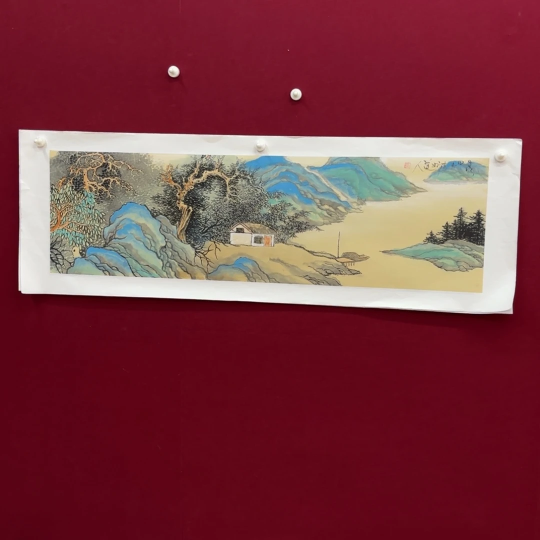 唐***秋国画卡纸的制作方法和制作