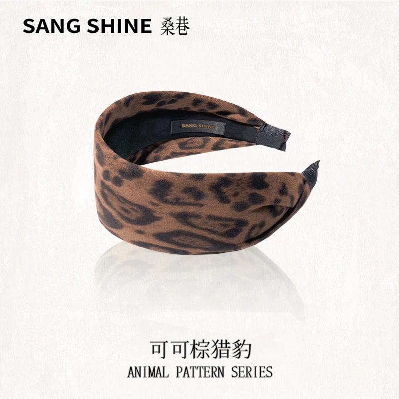 桑巷sangshine小众设计 动物纹系列豹纹发箍发圈经典显高颅顶头箍