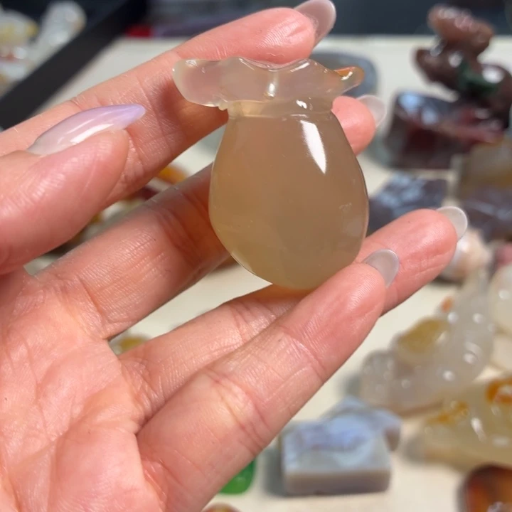 玛瑙/玉髓未镶嵌吊坠(不含链)