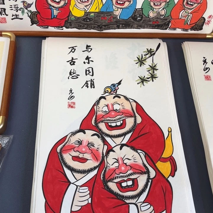 国画纯手绘禅意画作品