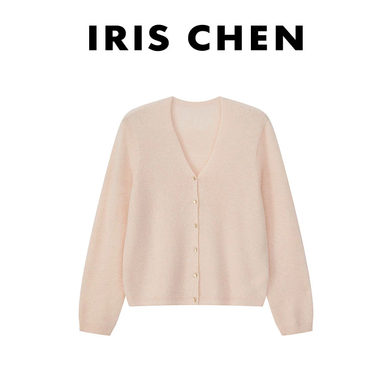【现货】IRIS CHEN 比利时 2025秋冬“澳洲绵羊毛”极简百搭针织开衫