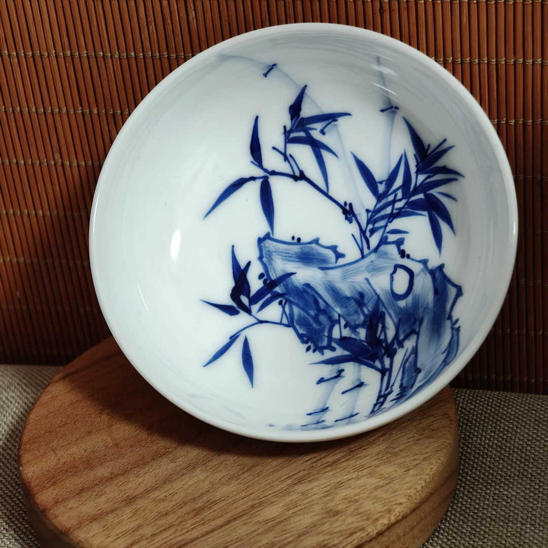 景德镇手绘竹子普洱杯