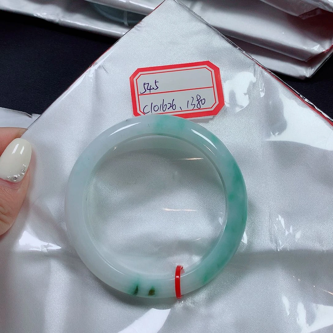 翡翠未镶嵌手镯翡翠手镯54.5