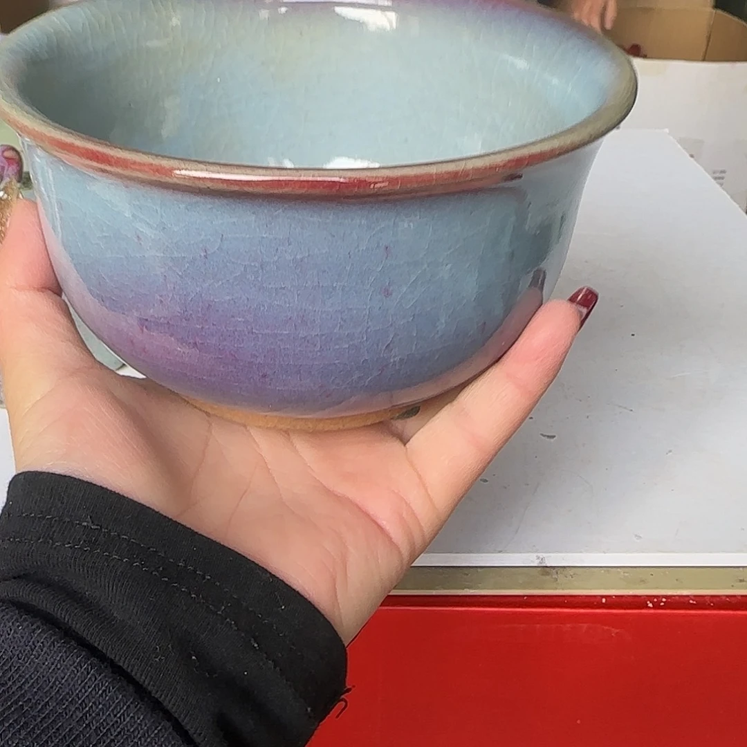 摆件陶郑家钧窑摆件微