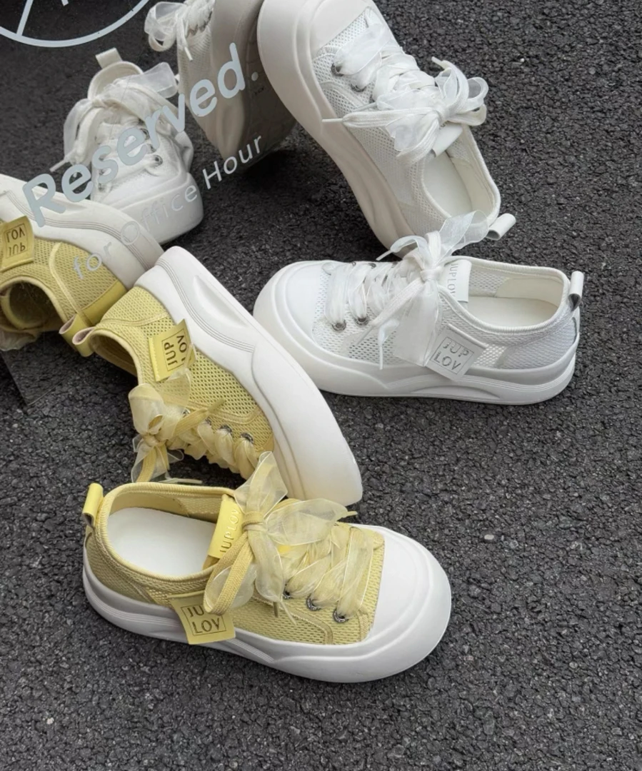 冰冰大码女鞋（40-43）透网休闲小白鞋超轻底53-36