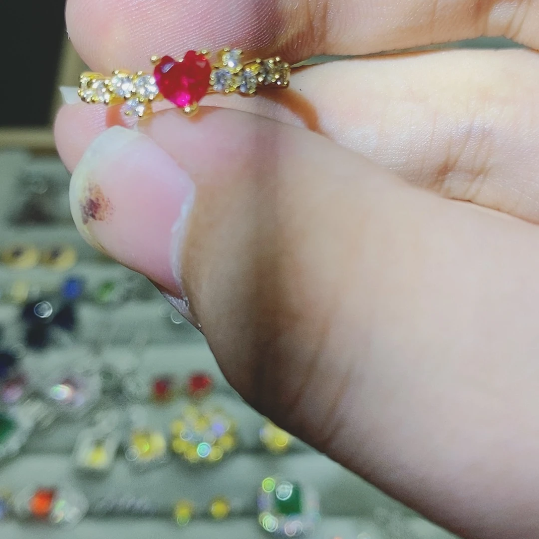 【闪购商品】水晶戒指银S925镶嵌