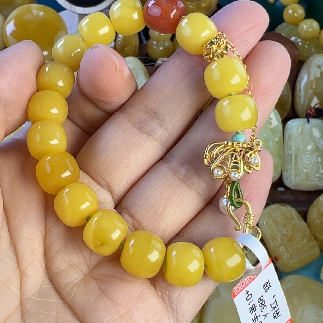 蜜蜡手串未镶嵌蜜蜡