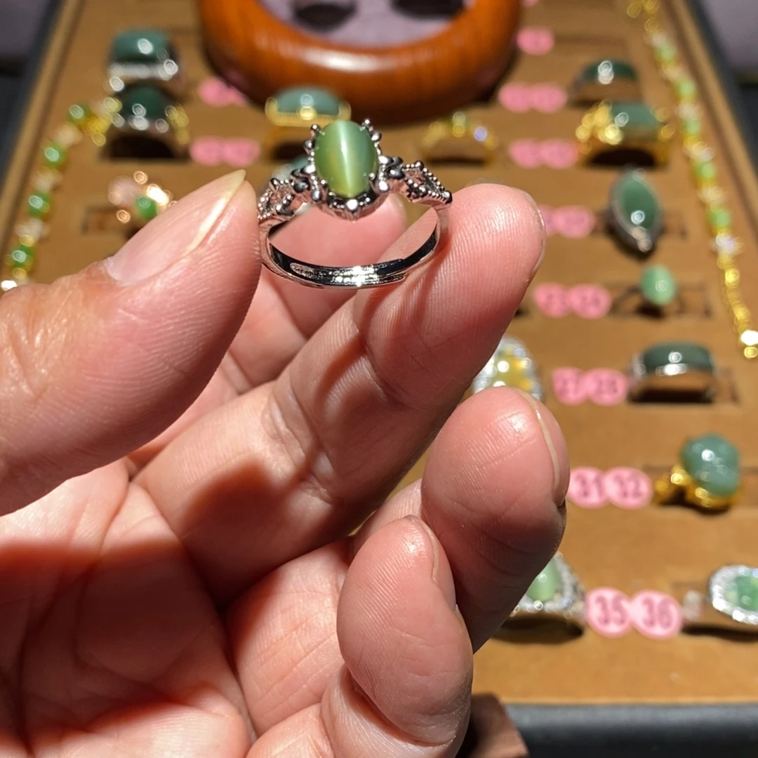 和田玉未镶嵌戒指