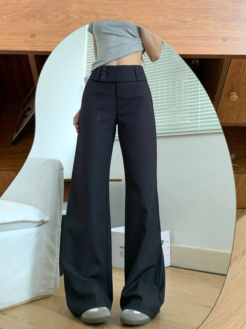 裤长110cm高个子175加长黑色窄版西装裤女秋季高腰显瘦垂感拖地裤