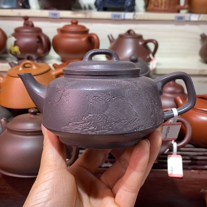 茶壶紫砂猫***堂微瑕处理一把