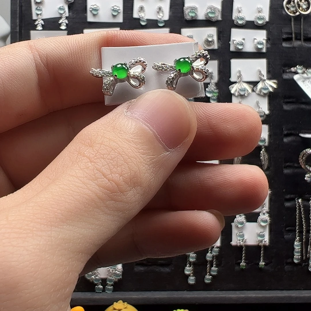 翡翠银S925镶嵌手链