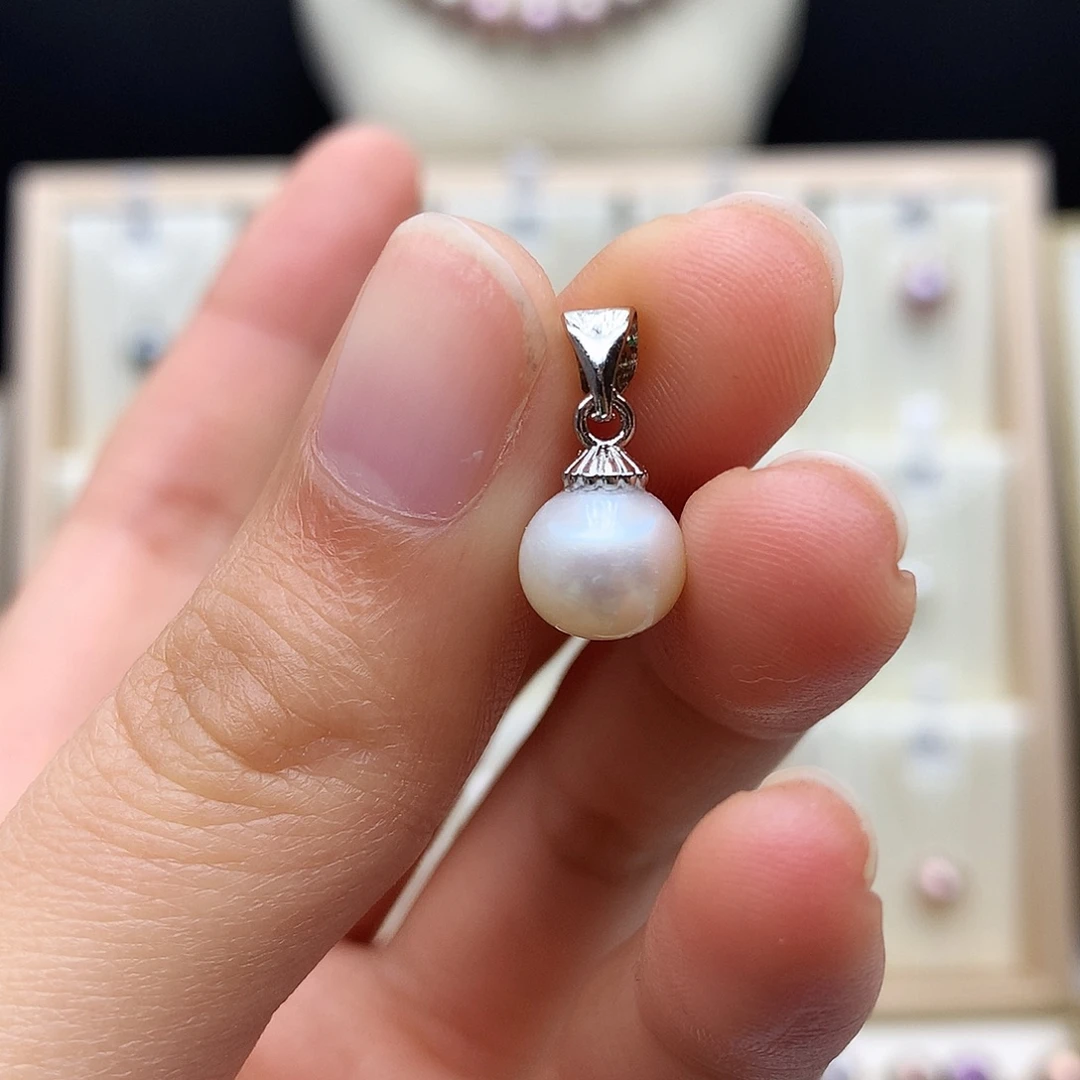 吊坠(不含链)淡水珍珠合金