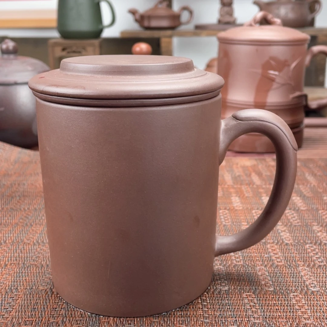 【闪购商品】紫砂茶杯宜兴原矿紫砂盖杯微瑕