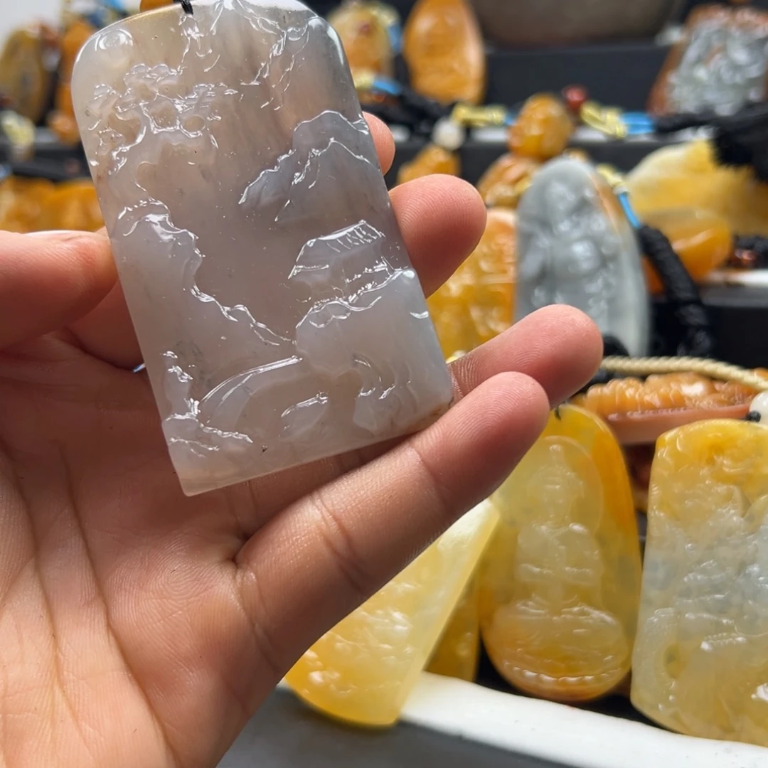 石英质玉（黄龙玉）未镶嵌多选发其一