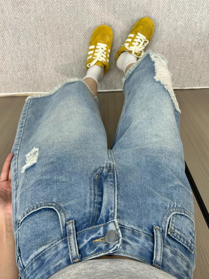 牛仔裤五分裤七分裤  默认微瑕完美主义不拍