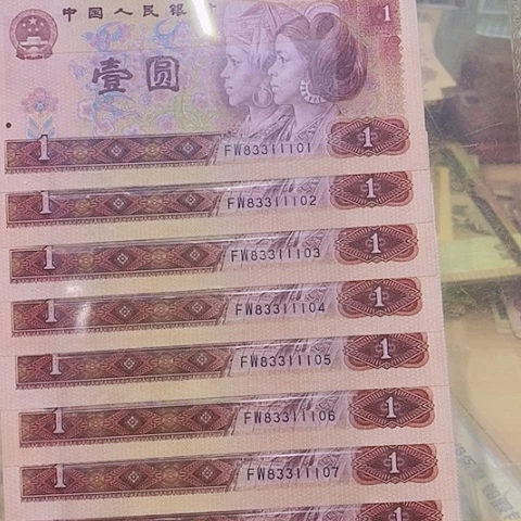 第四套人民币中间豹1111⃣️组801