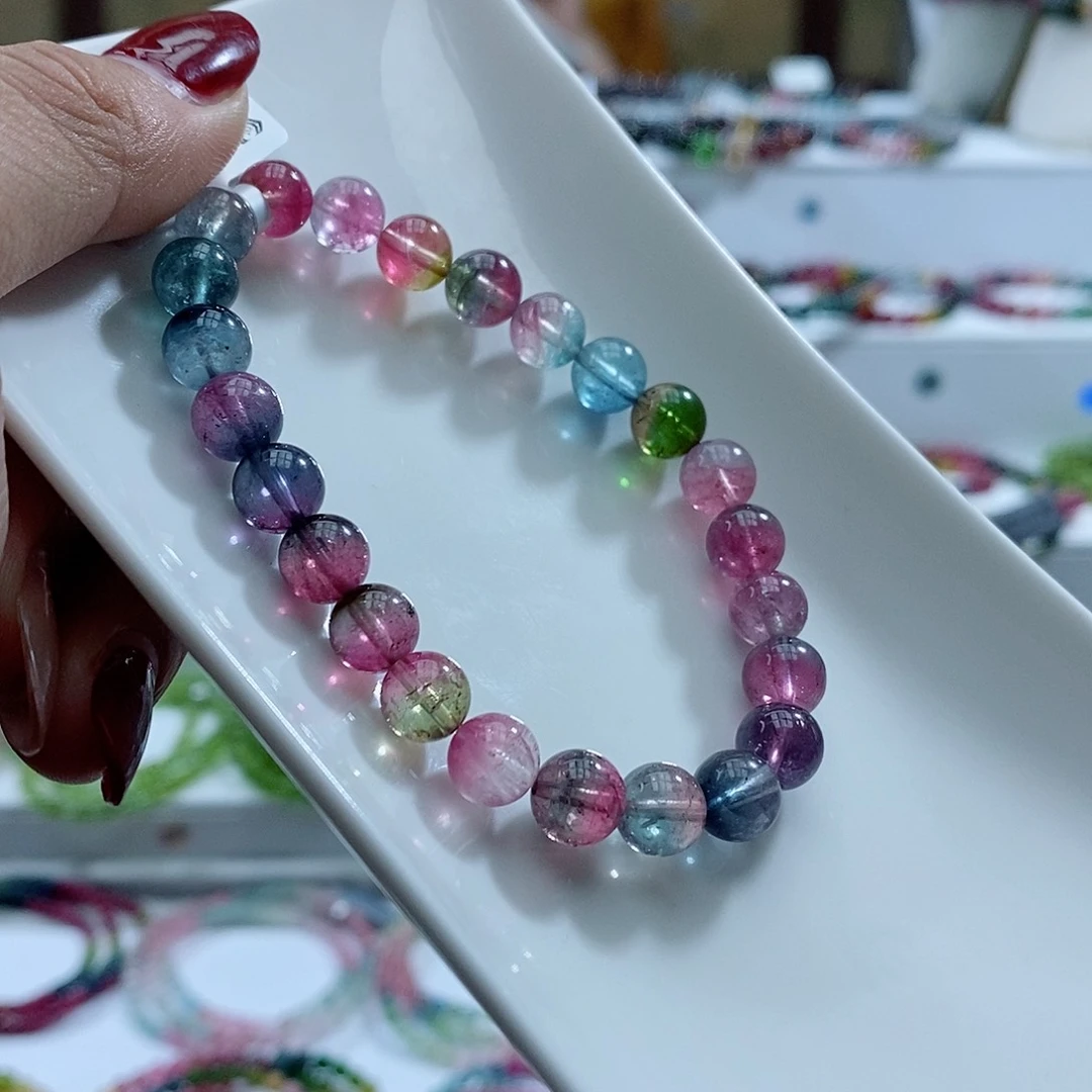 碧玺手链未镶嵌多样性发一条