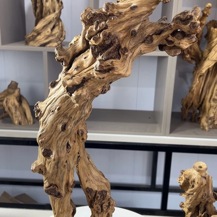 木石榴木镂空摆件