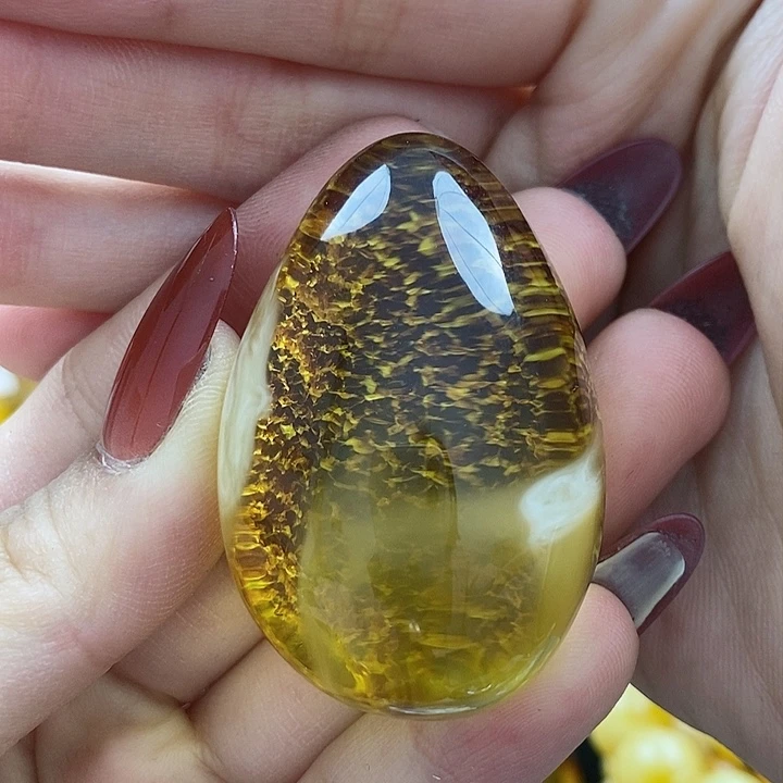 琥珀颈饰未镶嵌吊坠