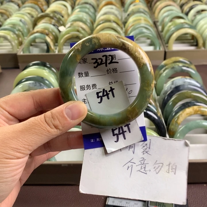 未镶嵌蛇纹石玉手镯3272