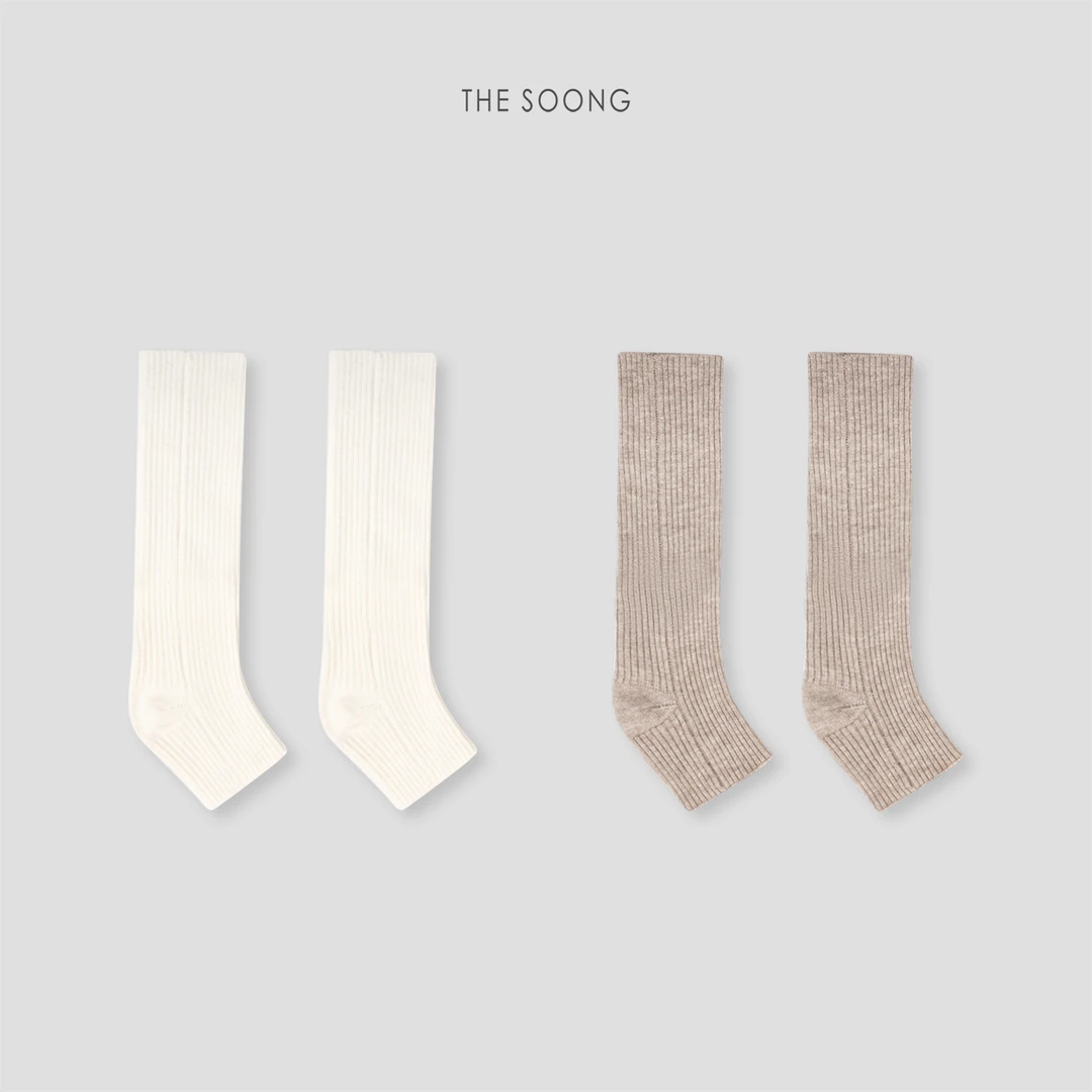 THESOONG|极简抗起球腈纶双针竖坑条百搭线条感袜子HWZB8107