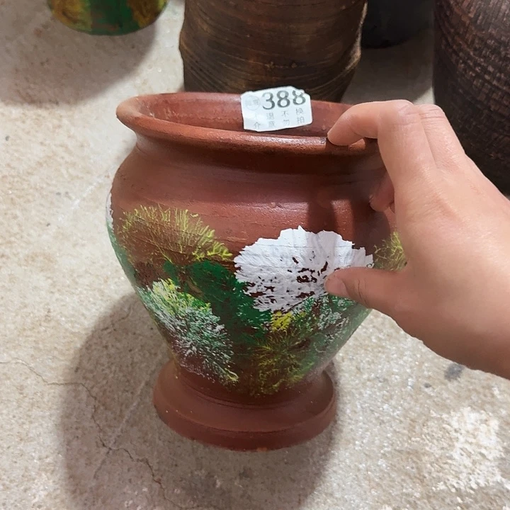 彩绘388鱼尾高度20口17有孔