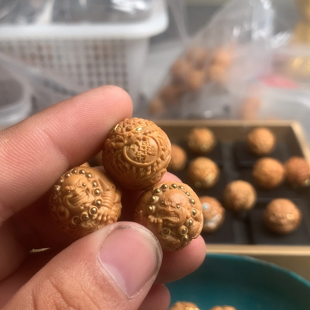 流***人猴头核桃吊坠三颗