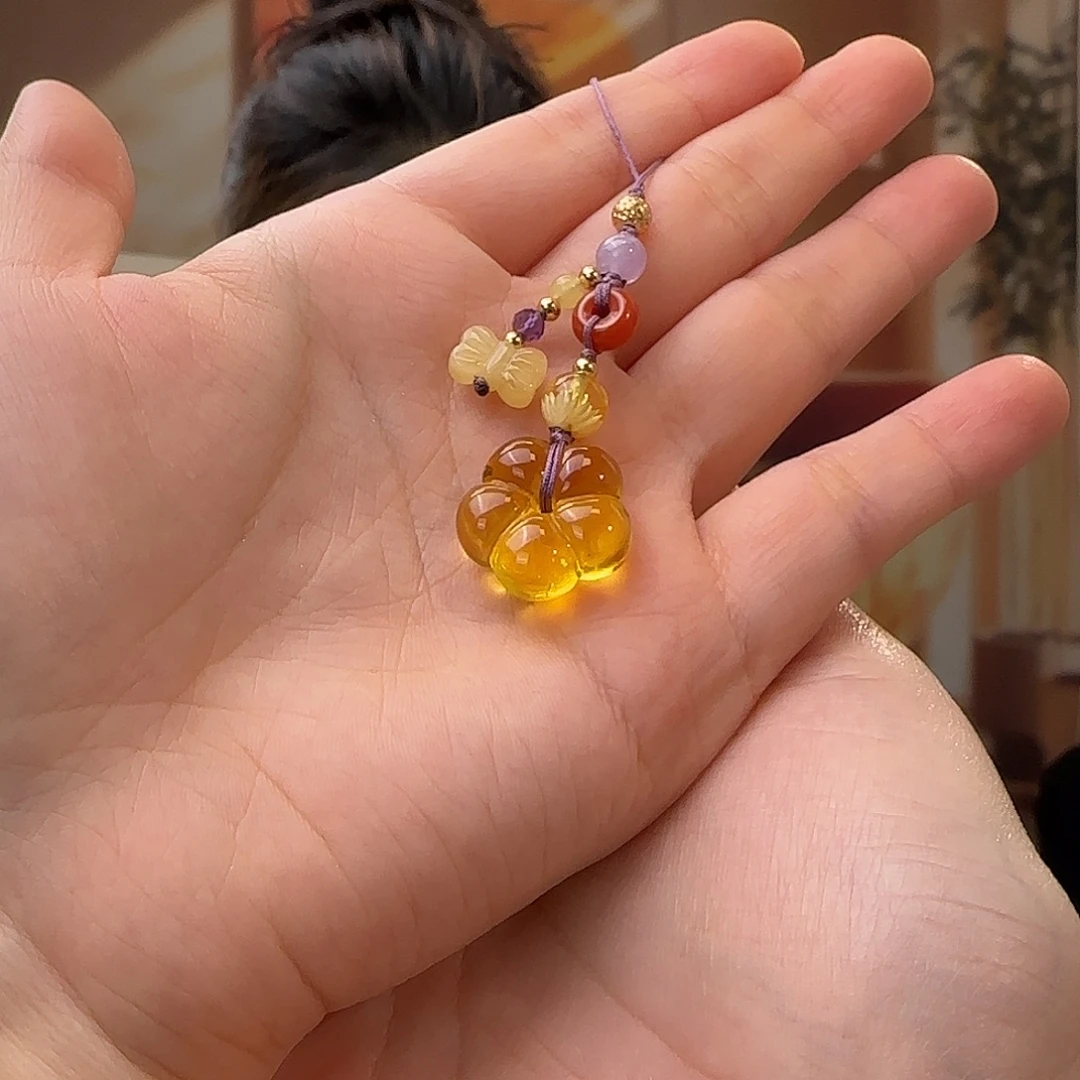 蜜蜡未镶嵌吊坠(赠链)