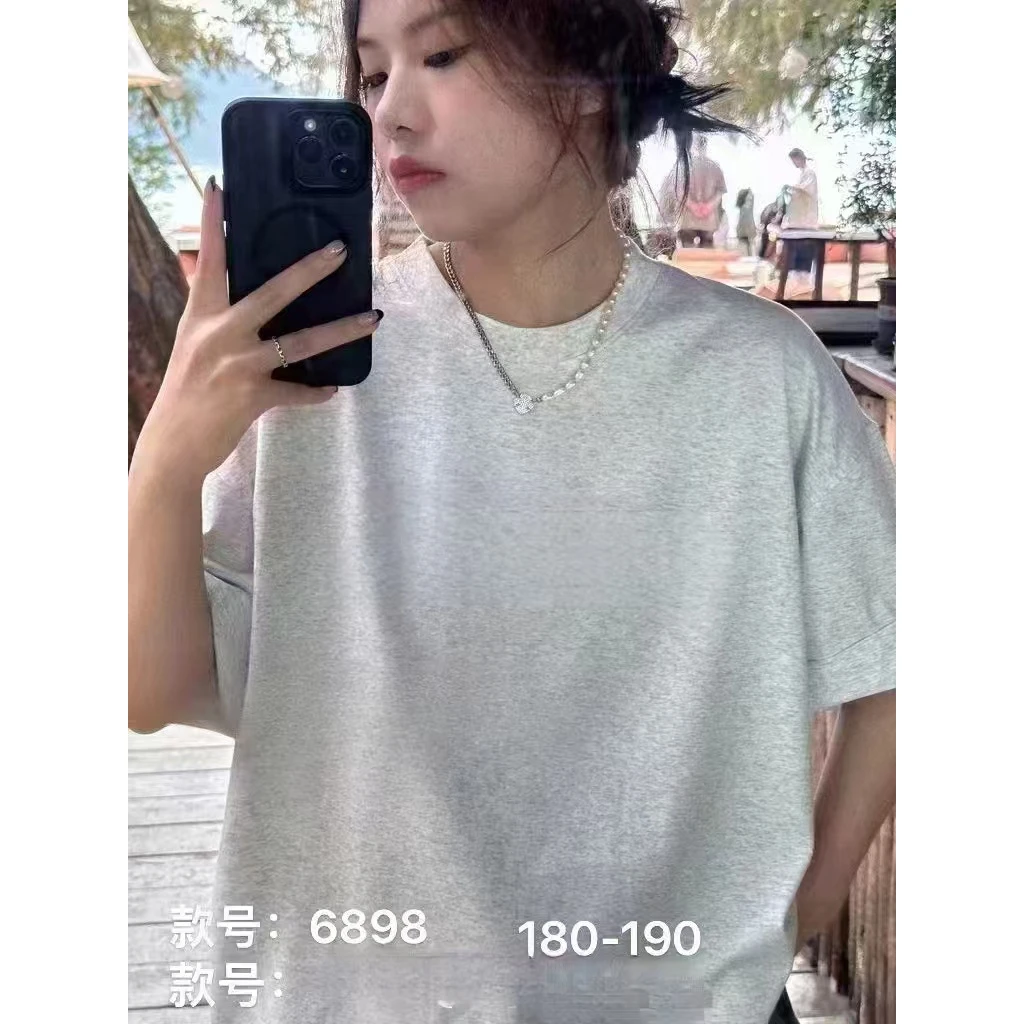 【6898-灰】青少年潮流短袖