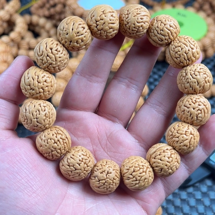 手串桃核盘锦野生虎皮肌肉