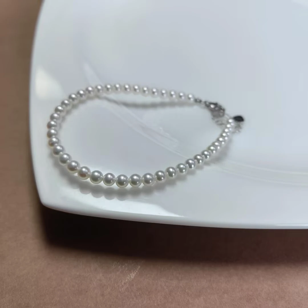 【54号】发光小米珍珠手链s925银链