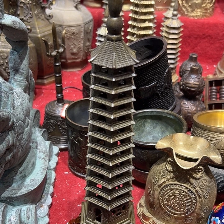 黄铜摆件，文房工艺品摆件