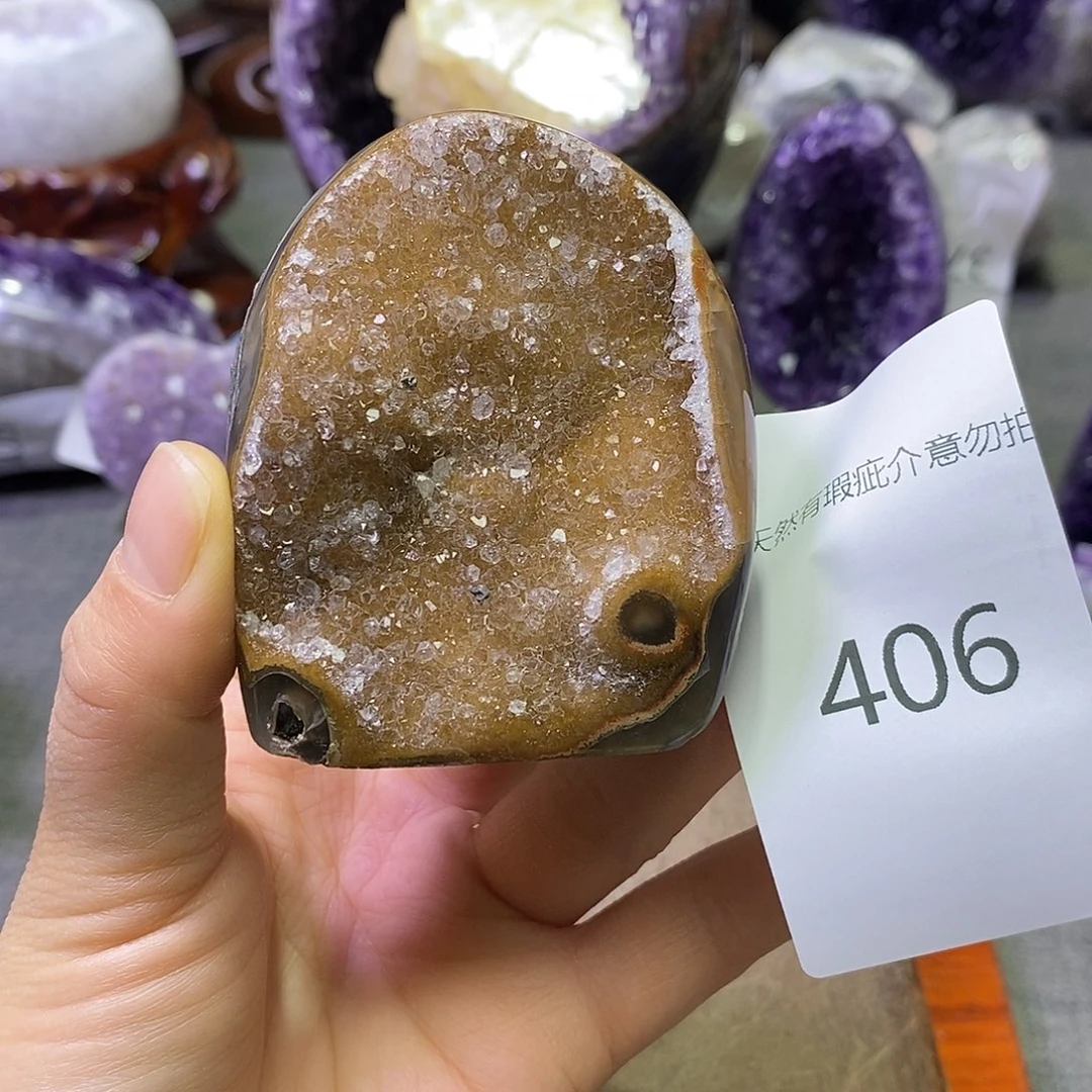 未镶嵌紫晶珠宝半成品