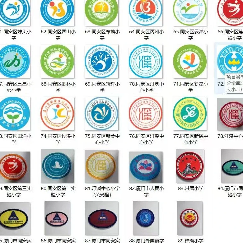 厦门同安校服校徽