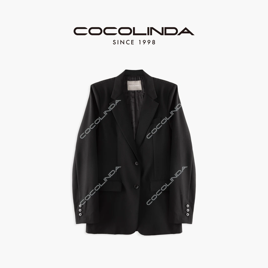COCOLINDA| 拉达风 绵羊毛混纺廓形 加长版西装C3146
