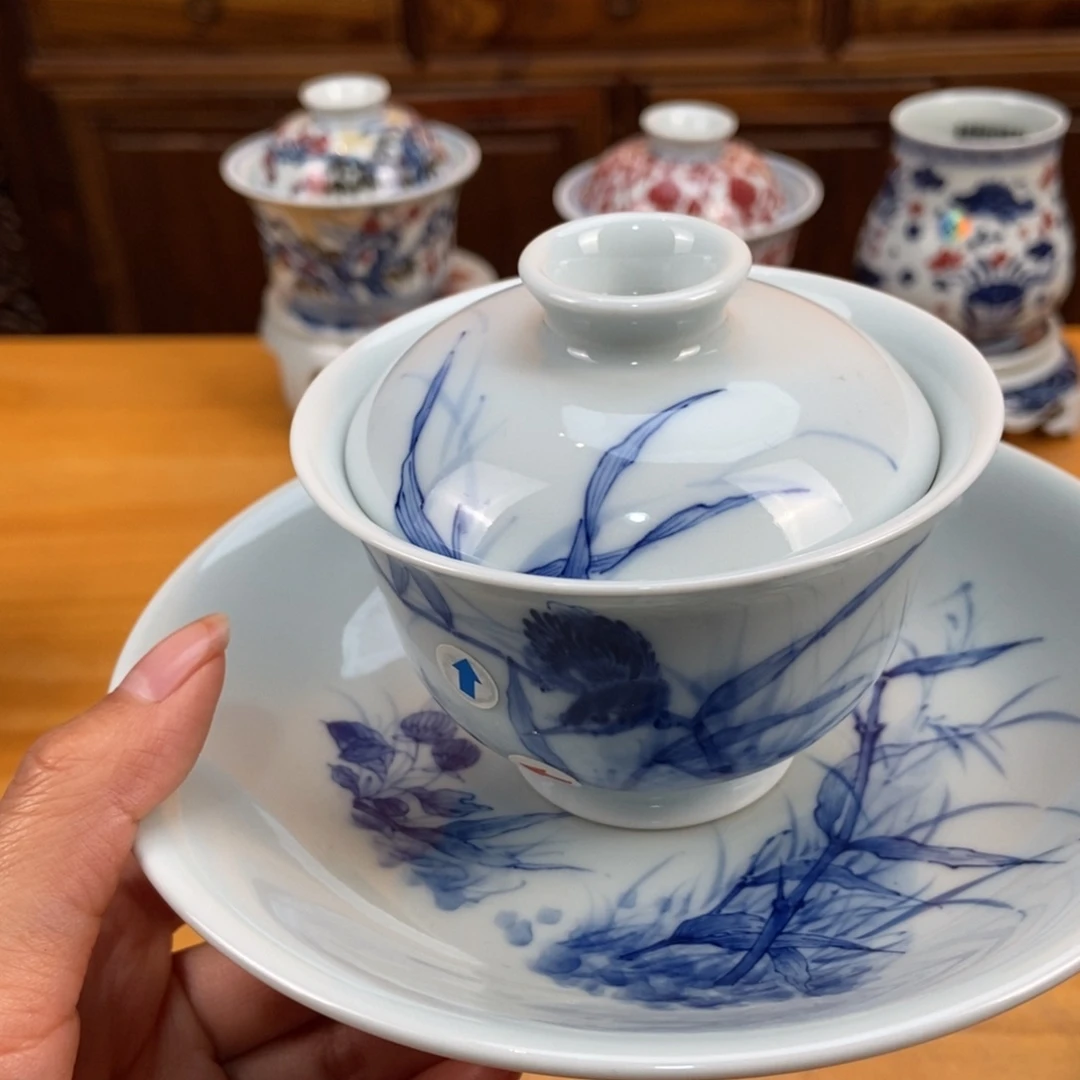 手绘现代茶具非古董