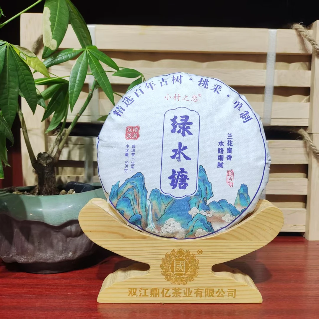 鼎亿甄选2024年绿水塘古树普洱茶生茶正山纯料二类古树头春挑采