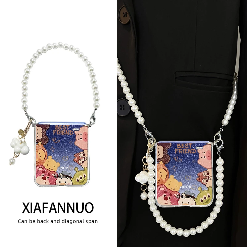 适用荣耀magicvflip2手机壳小折叠屏Magic V Flip2软壳带挂绳防摔