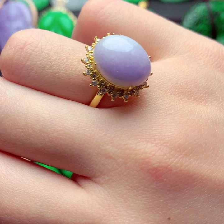 翡翠未镶嵌戒指戒指