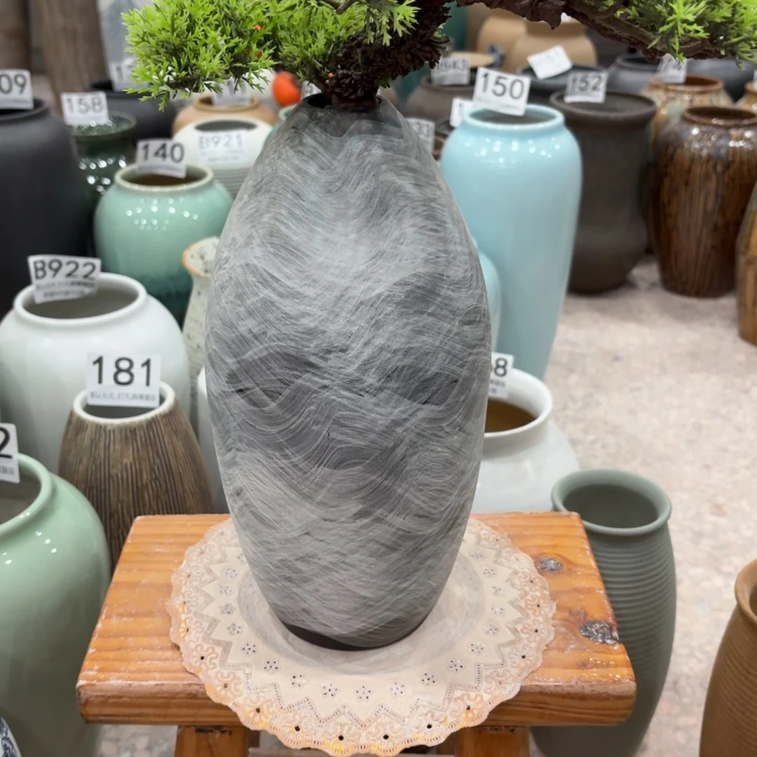 摆件最*～景德镇陶瓷花瓶高26口3