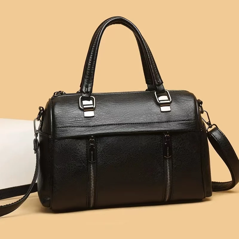 正 8019 黑色 手提包【长30高19厚16cm】