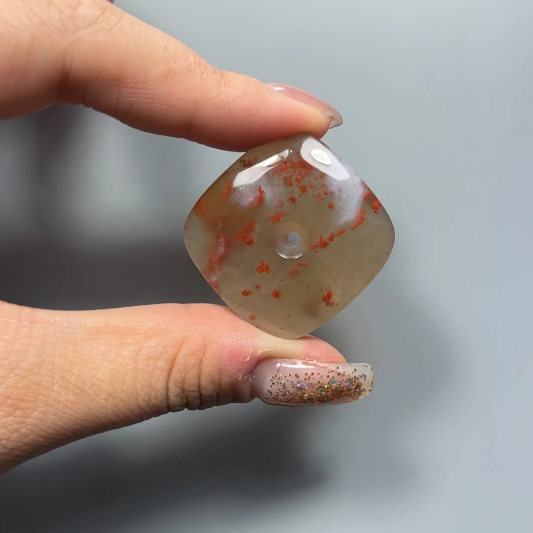 南红玛瑙特色平安扣未镶嵌