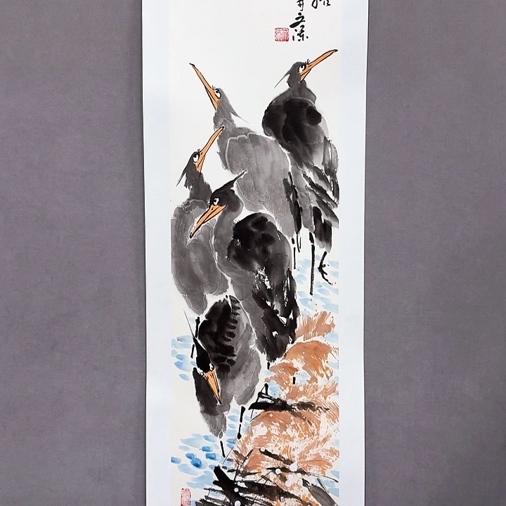 国画亲笔手绘放心去藏