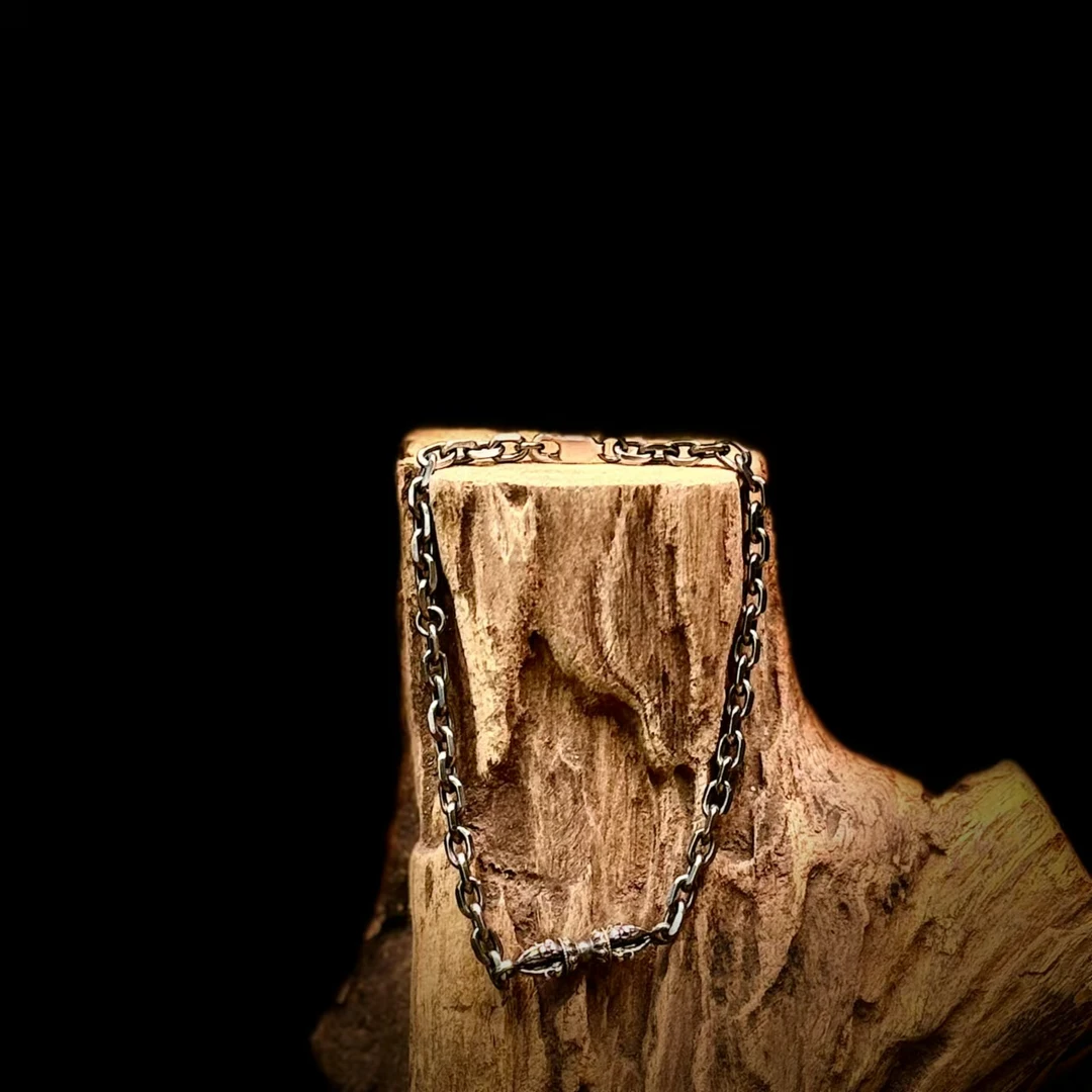 925银银制品 银饰手饰手链造型YS-SS099金刚杵造型手链