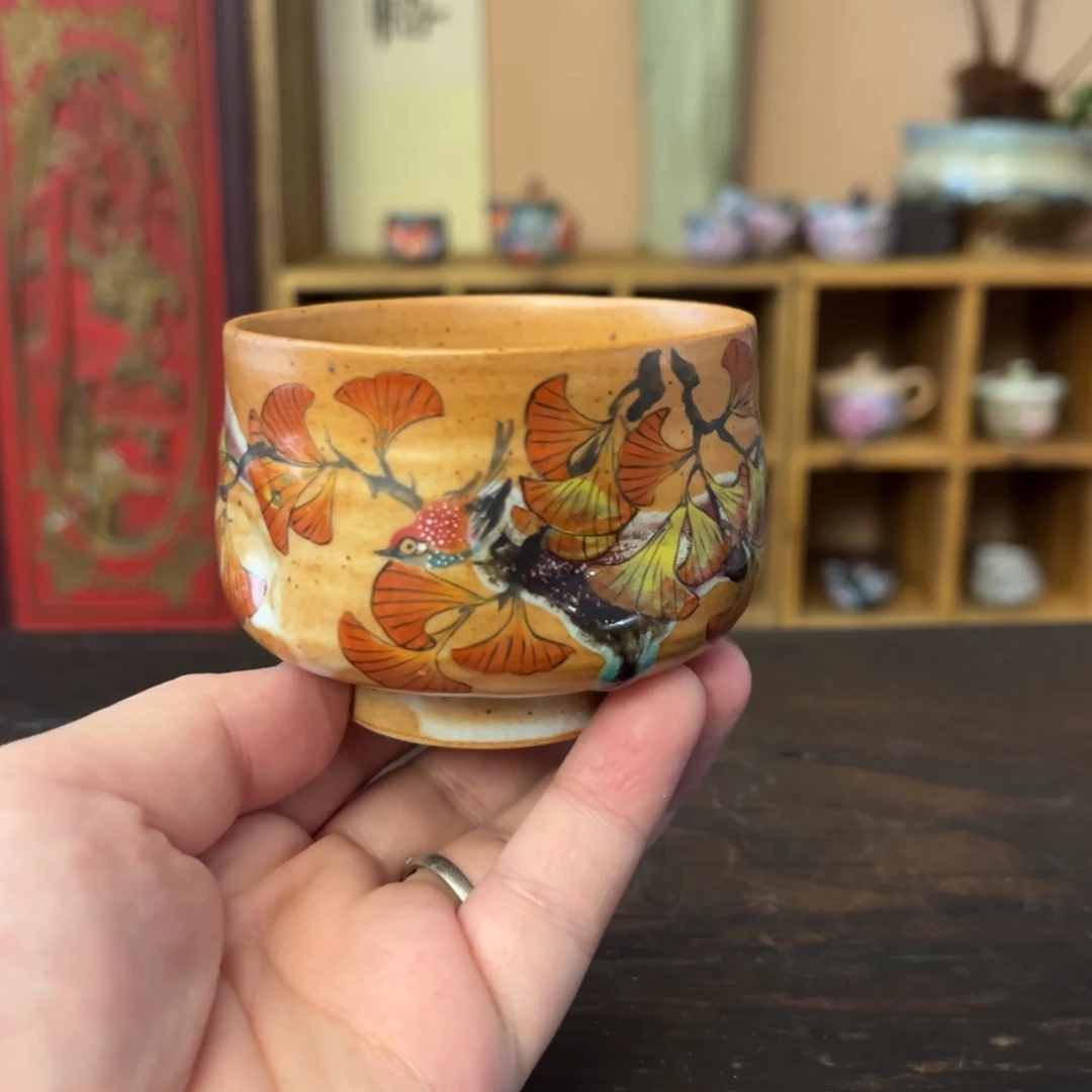 柴烧手工手绘陶瓷