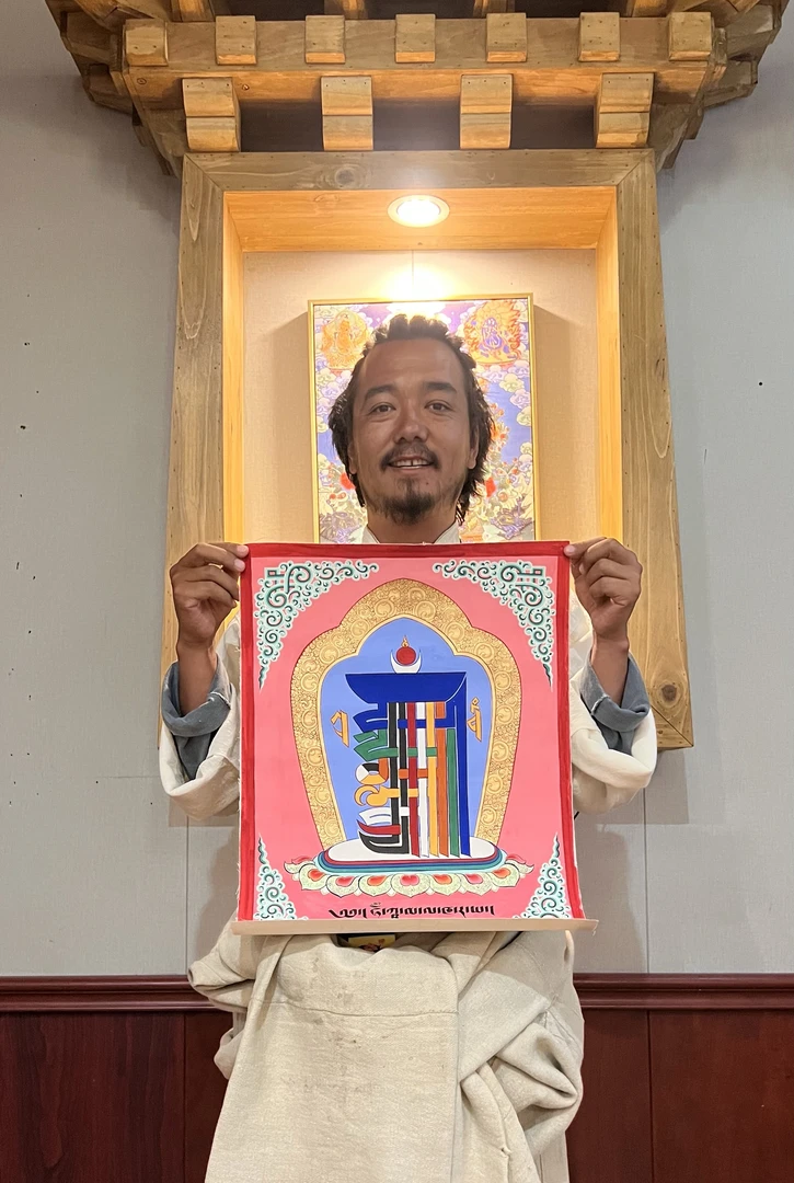 十相自在，安祥自在，家宅平安，刚坚作品 精品唐卡挂画