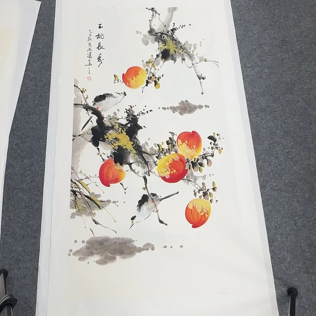 国画100*50纯手绘刘亦凌