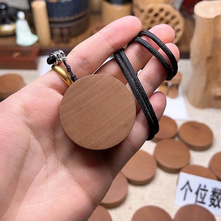 檀香木手串/手链圆牌（小）