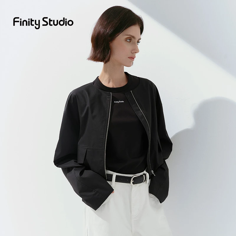 【粉丝专享】FINITY 25春夏环保竹纤维茧型飞行员夹克 F22AC1141W