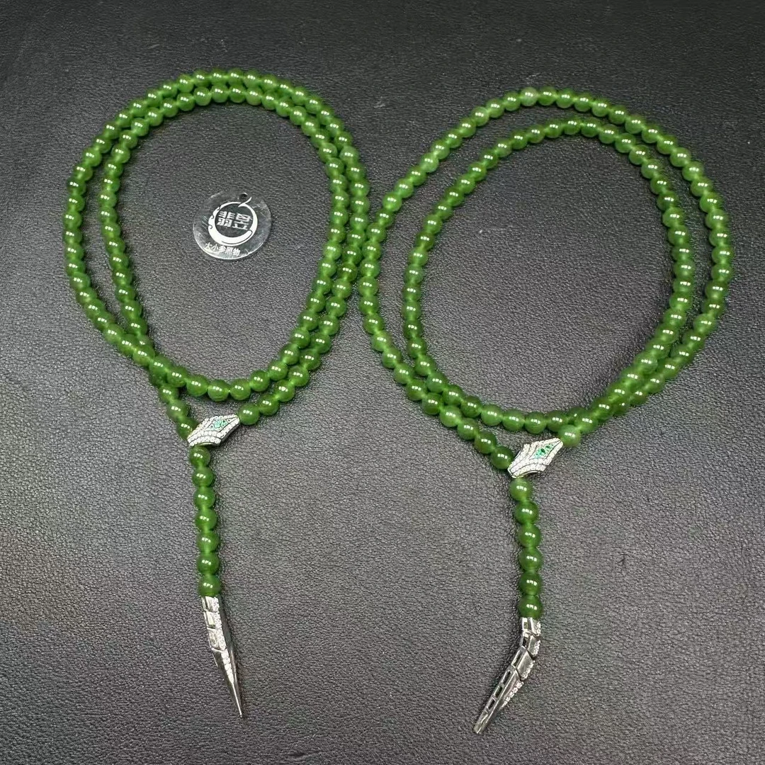 翡昱-SH48-15521-和田玉珠链颈饰/约5+/约108颗/-多样性发其一C